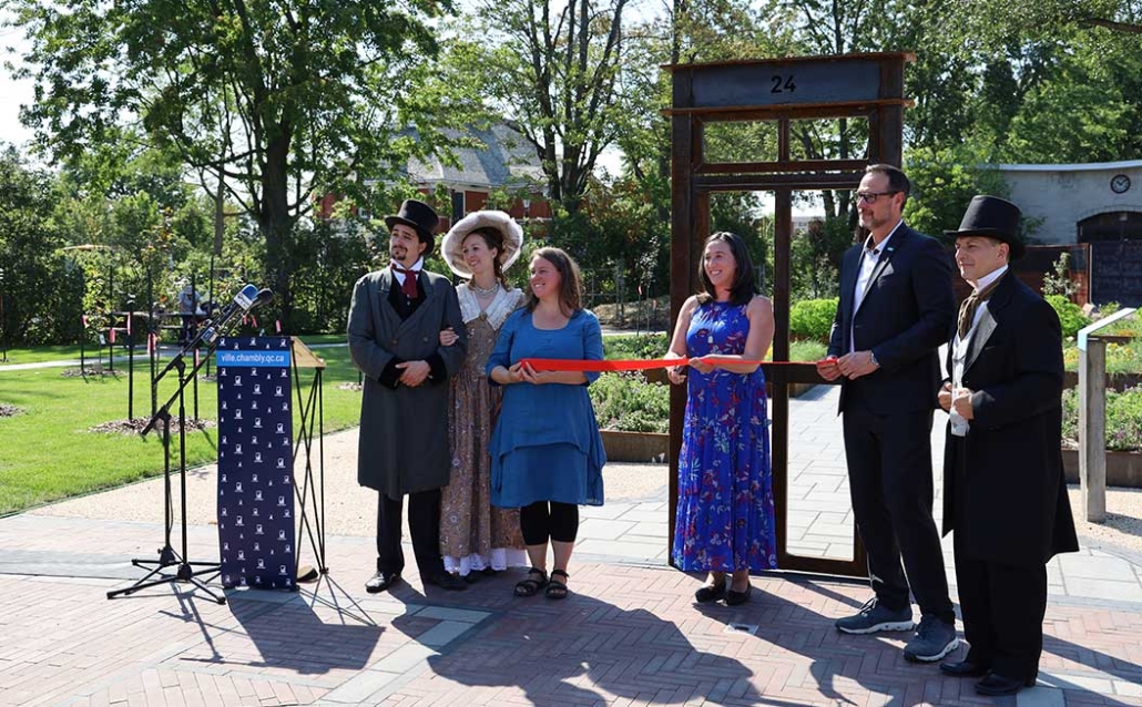 La ville de Chambly inaugure le jardin Boileau